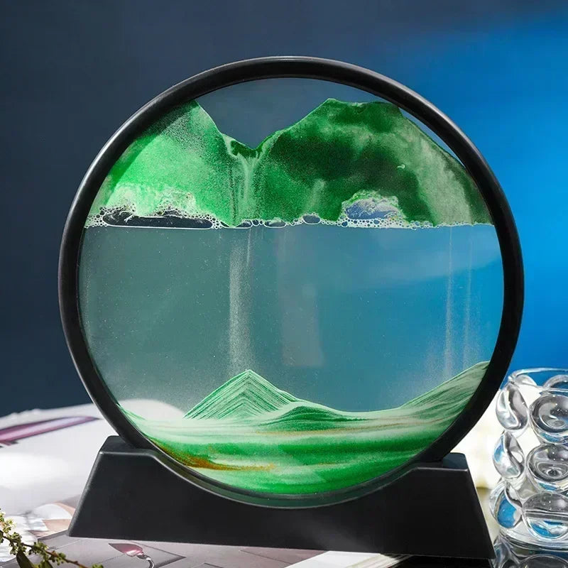 3D Hourglass Moving Sand Art
