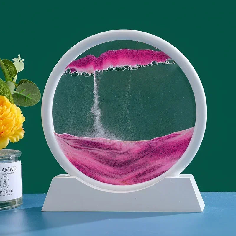 3D Hourglass Moving Sand Art