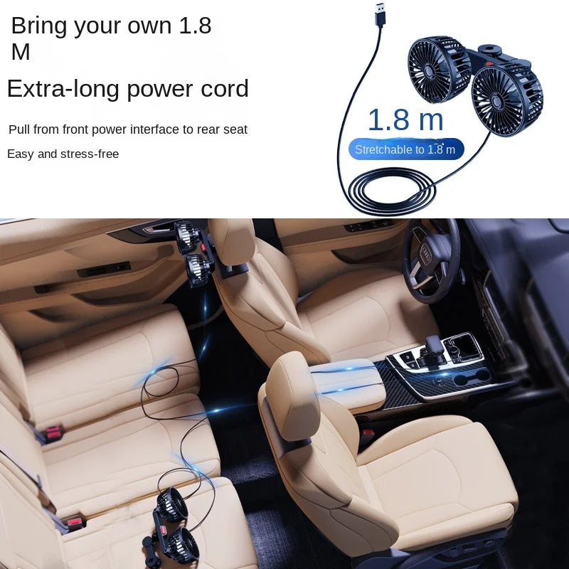 3-Speed Back Seat Cooling Fan