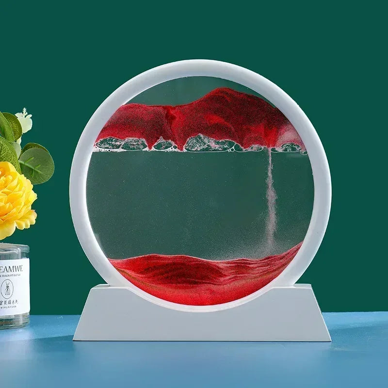 3D Hourglass Moving Sand Art