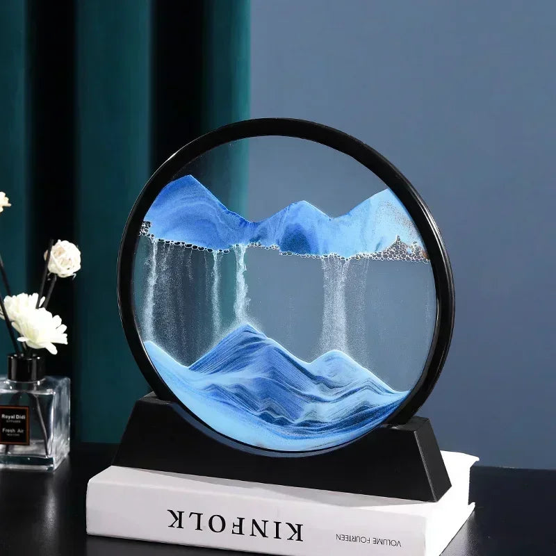 3D Hourglass Moving Sand Art
