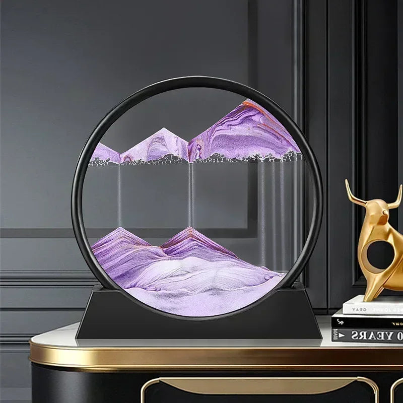 3D Hourglass Moving Sand Art
